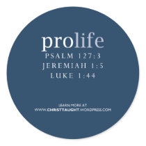 Pro Life Sticker by christtaught Pro Life Sticker