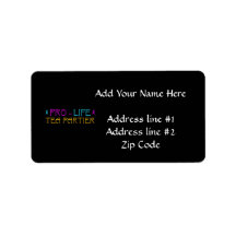 Pro-Life Tea Partier Address Label