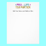 Pro-Life Tea Partier letterhead