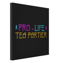 Pro-Life Tea Partier Gallery Wrapped Canvas