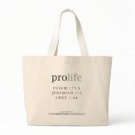 Pro Life Tote Canvas Bag