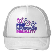 Pro marriage equality trucker hat