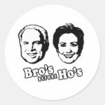PRO-MCCAIN: BRO'S BEFORE HO'S STICKERS