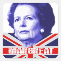 Pro Mrs Thatcher Square Stickers