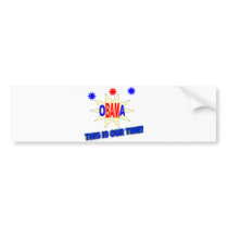 PRO OBAMA 2012 BUMPER STICKER