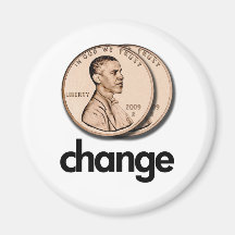 PRO OBAMA CHANGE MAGNET