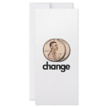 PRO OBAMA CHANGE PERSONALIZED RACK CARD