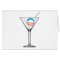 Pro-Obama Martini Card