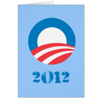 Pro-Obama - OBAMA 2012 DISTRESSED Greeting Card