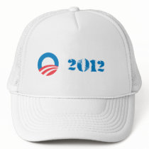 Pro-Obama - OBAMA 2012 DISTRESSED Mesh Hats