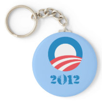 Pro-Obama - OBAMA 2012 DISTRESSED Key Chain