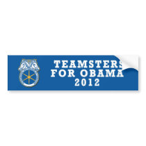Pro-Obama sticker Teamsters 2012 Bumper Sticker