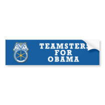 Pro-Obama sticker Teamsters Bumper Sticker