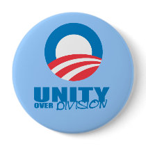 Pro-Obama - UNITY OVER DIVISION Pin