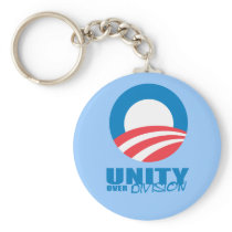 Pro-Obama - UNITY OVER DIVISION Key Chains