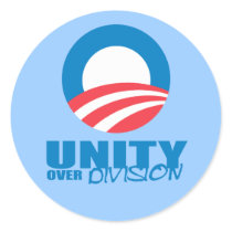 Pro-Obama - UNITY OVER DIVISION Stickers
