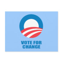 Pro-Obama - VOTE FOR CHANGE Post Cards