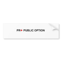 Pro Public Option bumper stickers by niffx Pro Public Option bumper stickers