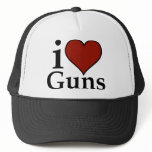 Pro Second Amendment: I Heart Guns Mesh Hats