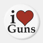Pro Second Amendment: I Heart Guns Magnets
