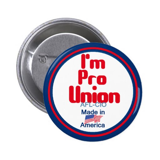 Pro Union Button Zazzle