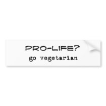 pro veg bumper sticker