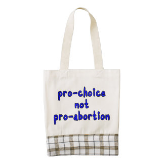 Proabortista, no favorable-aborto bolsa tote zazzle HEART