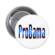 ProBama in Blue Button