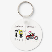 Problem Solved (Girl Only)-Keychain
