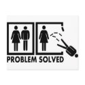 Problem solved - Man postcards by Thinkdifferent Problem solved - Man postcards