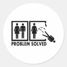 Problem solved - Man Sticker