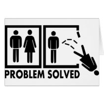 Problem solved - Woman Greeting Cards