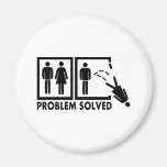 Problem solved - Woman Refrigerator Magnet