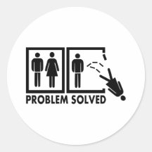 Problem solved - Woman Stickers