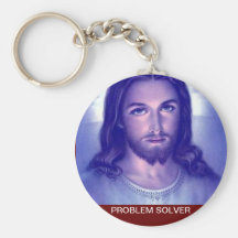 Problem Solver. Customized Religious Keychain.