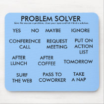 PROBLEM SOLVER mousepads