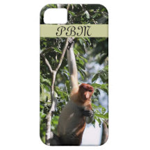 Proboscis Monkey in Borneo Rainforest iPhone 5 Case