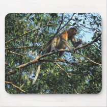 Proboscis Monkey Mousepad by AndyPo Proboscis Monkey Mousepad
