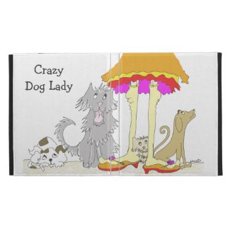 Proceeds to Animal Charity Crazy Dog Lady iPad Cases