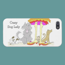 Proceeds to Animal Charity Crazy Dog Lady iphone cases