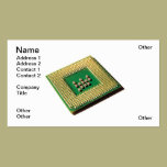 Procesador del ordenador tarjetas de negocio