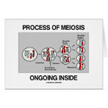 Process Of Meiosis Ongoing Inside Greeting Card