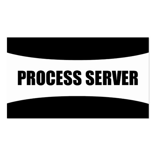 Process Server Business Card (front side)