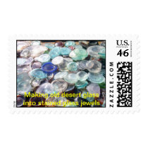 Processing antique broken bottle bottoms stamps