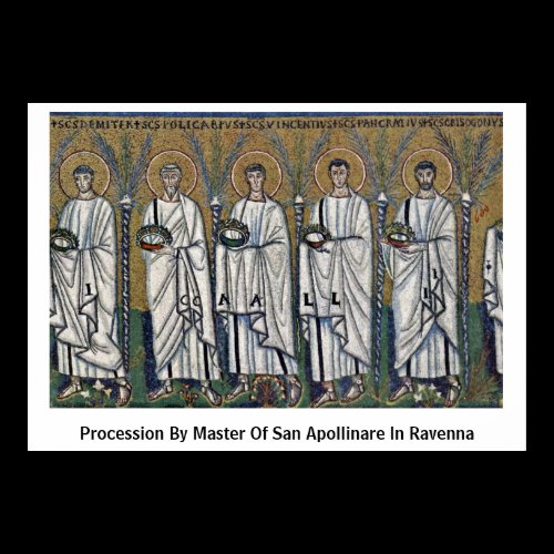 Procession By Master Of San Apollinare In Ravenna Poster