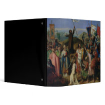Procession of Crusaders around Jerusalem 3 Ring Binders