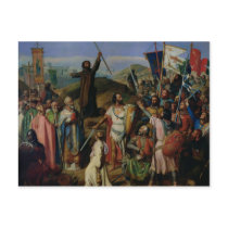 Procession of Crusaders around Jerusalem Postcards