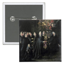 Procession of St. Clare with the Eucharist Pinback Buttons