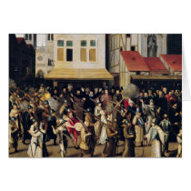 Procession of the Holy League in 1590 Greeting Card