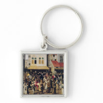 Procession of the Holy League in 1590 Keychain